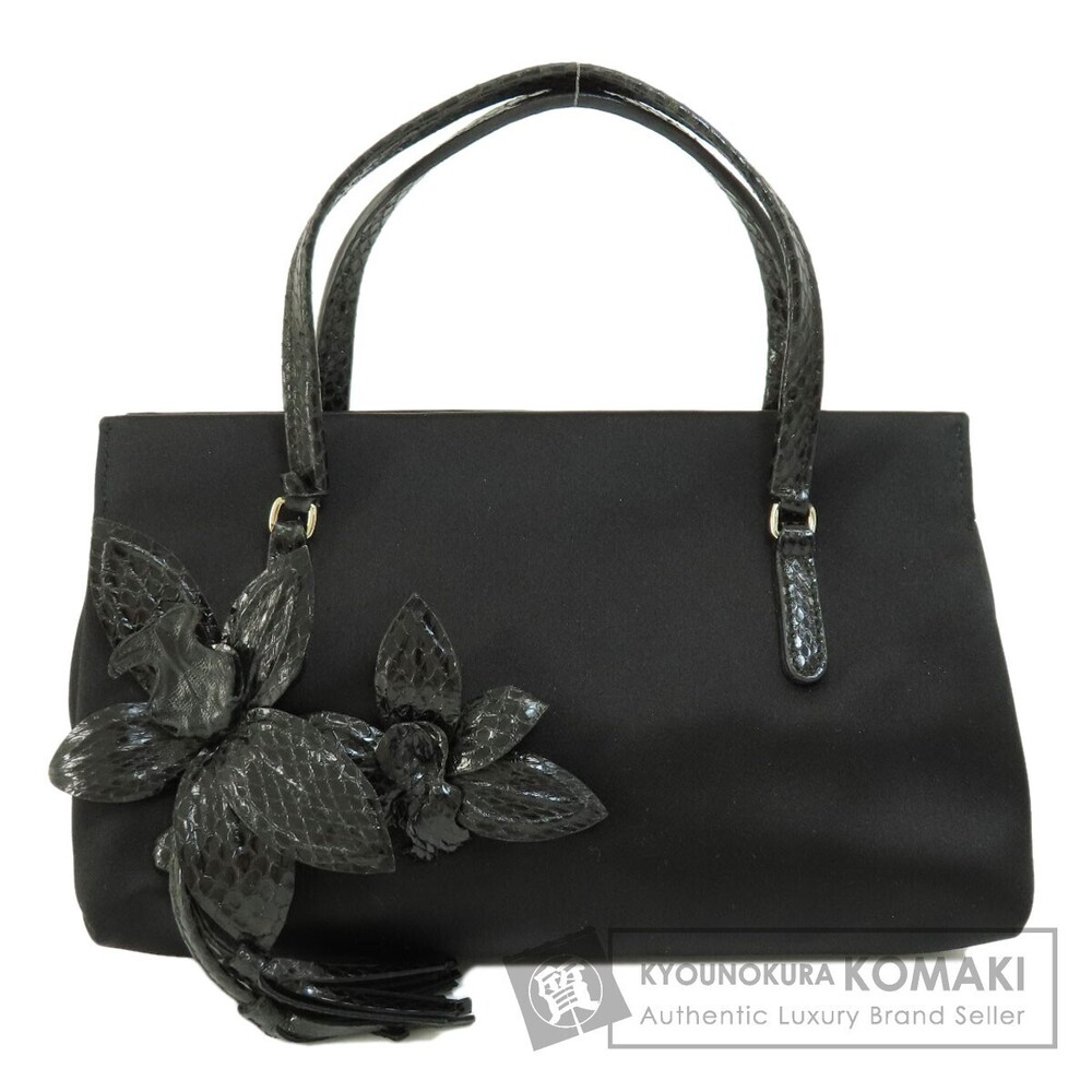 Gucci Bag Flower Motif Handbag Satin